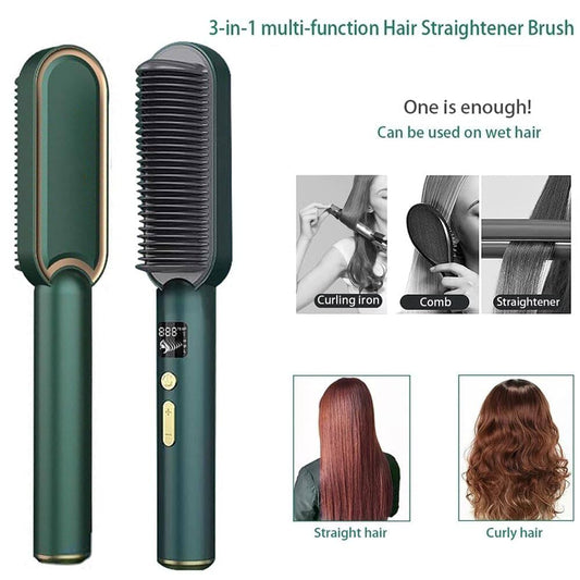 Professional Electric Hair Straightener Comb Brush